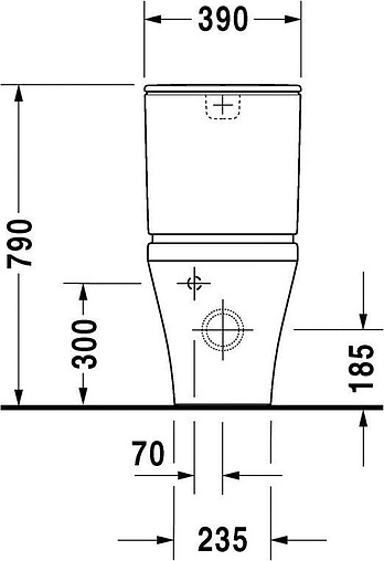 Унитаз-компакт Duravit DuraStyle белый 2155090000+0935100005