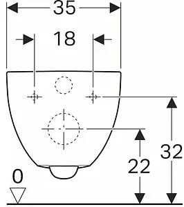Комплект 6 в 1 Geberit Acanto 500.128.21.A с кнопкой Delta 51 хром глянцевый Комплект 6 в 1 Geberit Acanto 500.128.21.A с кнопкой Delta 51 хром глянцевый, 5