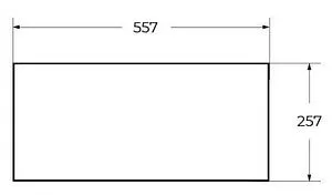 Полка двухъярусная Cezares Cadro 60х80 чёрный матовый/белый CADRO-60/30/80-2C-SO-MET-ST, 3