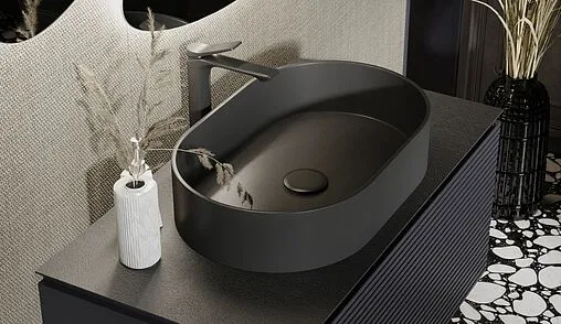 Тумба под умывальник подвесная Jorno Stone 100 антрацит Stn.01.100/P/A/JR