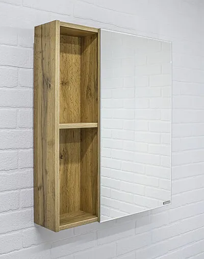 Шкаф-зеркало Домино Craft 60 дуб вотан DCr2203HZ