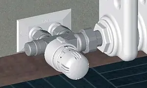 Узел нижнего подключения терморегулирующий одноточечный M24x19 x ¾"н / зонд d=12мм / L=450мм Far FV 1420 C34 Узел нижнего подключения терморегулирующий одноточечный M24x19 x ¾"н / зонд d=12мм / L=450мм Far FV 1420 C34, 5