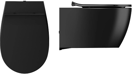 Унитаз подвесной безободковый ISVEA Sentimenti Neo черный матовый 10AR02010-2N