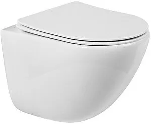 Унитаз подвесной безободковый BelBagno Amanda белый BB051CHR Унитаз подвесной безободковый BelBagno Amanda белый BB051CHR, 1