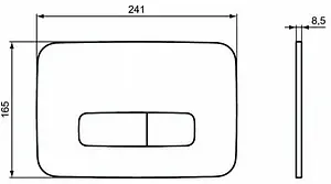 Клавиша смыва для унитаза Ideal Standard Oleas M3 R0123JG хром матовый, 2