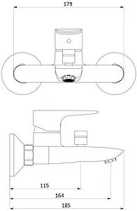 Смеситель для ванны Damixa Origin Evo хром 781000000 Смеситель для ванны Damixa Origin Evo хром 781000000, 2