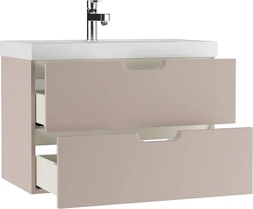 Тумба-умывальник подвесная Домино Dune 80 латте DD2509T+4627173210188