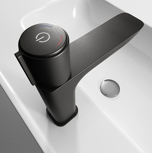 Смеситель для раковины IDDIS Slide графит SLIGMBTi01