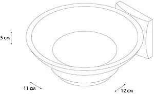Мыльница Grampus Ocean хром GR-2008 Мыльница Grampus Ocean хром GR-2008, 2