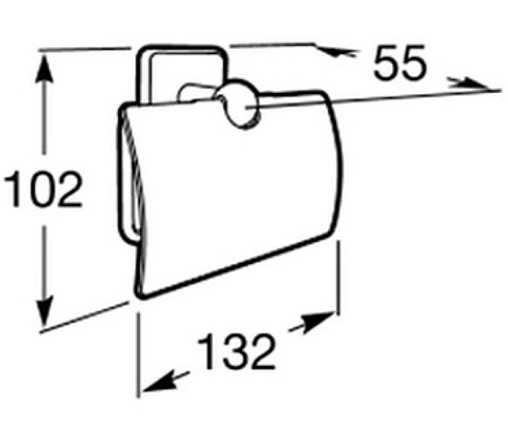 Держатель туалетной бумаги Roca Victoria хром 816662001
