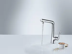 Смеситель для кухни Hansgrohe Metris Select M71 320 1jet под сталь 14883800, 4