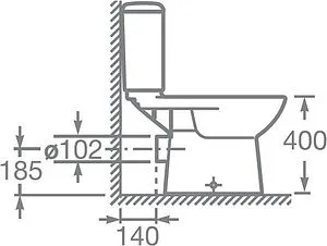Унитаз-компакт Roca Access белый 34P23800Y Унитаз-компакт Roca Access белый 34P23800Y, 3