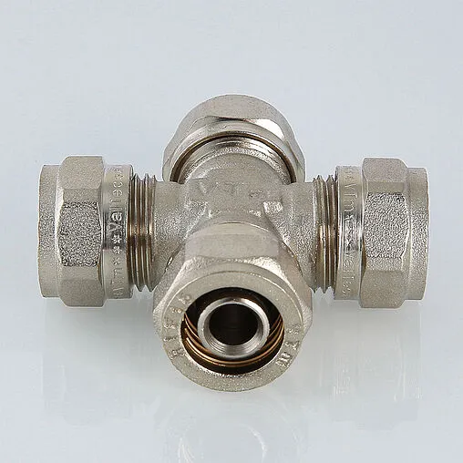 Крестовина компрессионная редукционная 20мм x 16мм x 20мм x 16мм Valtec VTm.341.N.201620