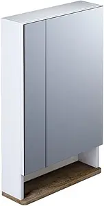 Шкаф-зеркало IDDIS Carlow 55 белый/дуб CAR5500i99, 1