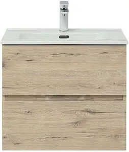 Тумба-умывальник подвесная Aquanet Алвита New 60 дуб веллингтон 00277513+00254363, 5