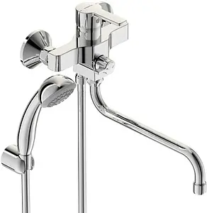 Смеситель для ванны с длинным изливом Vidima Uno хром BA239AA Смеситель для ванны с длинным изливом Vidima Uno хром BA239AA, 1