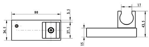 Держатель ручного душа Villeroy&amp;Boch Universal хром TVC00045900061