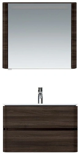 Шкаф-зеркало Am.Pm Sensation 80 L табачный дуб M30MCL0801TF