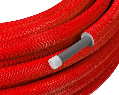 Труба сшитый полиэтилен в теплоизоляции Uni-fitt 16 x 2.2 мм PE-Xa EVOH 6мм красная бухта 100м 564R1610