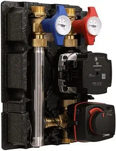Насосный модуль с 3-х ходовым смесительным клапаном и сервоприводом 1&quot;н х 1&quot;н WATTS FlowBox HKM20 10080076 без насоса, 1