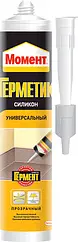 Герметик силиконовый универсальный 280мл белый Момент Герметик силиконовый универсальный 280мл белый Момент