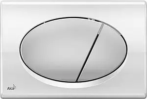 Клавиша смыва для унитаза AlcaPlast M73 кнопки/хром матовый, рамка/хром глянцевый Клавиша смыва для унитаза AlcaPlast M73 кнопки/хром матовый, рамка/хром глянцевый, 1