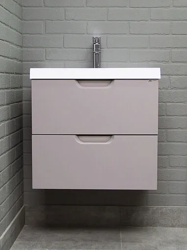 Тумба-умывальник подвесной Домино Dune 60 серый тауп DD2501T+4627173210164