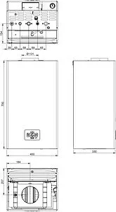 Настенный газовый котел двухконтурный 24кВт Ferroli Diva D C24 0DAC4AYA Настенный газовый котел двухконтурный 24кВт Ferroli Diva D C24 0DAC4AYA, 2