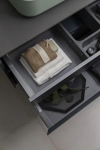 Тумба под умывальник подвесная Allen Brau Infinity 85 антрацит 1.21002.AM