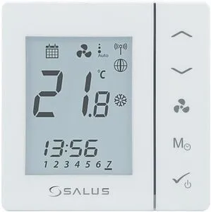 Терморегулятор для фанкойла ZigBee 230В Salus белый FC600 Терморегулятор для фанкойла ZigBee 230В Salus белый FC600, 1