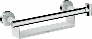 Поручень с полочкой и держателем для душа Hansgrohe Unica Comfort хром 26328400 Поручень с полочкой и держателем для душа Hansgrohe Unica Comfort хром 26328400, 1