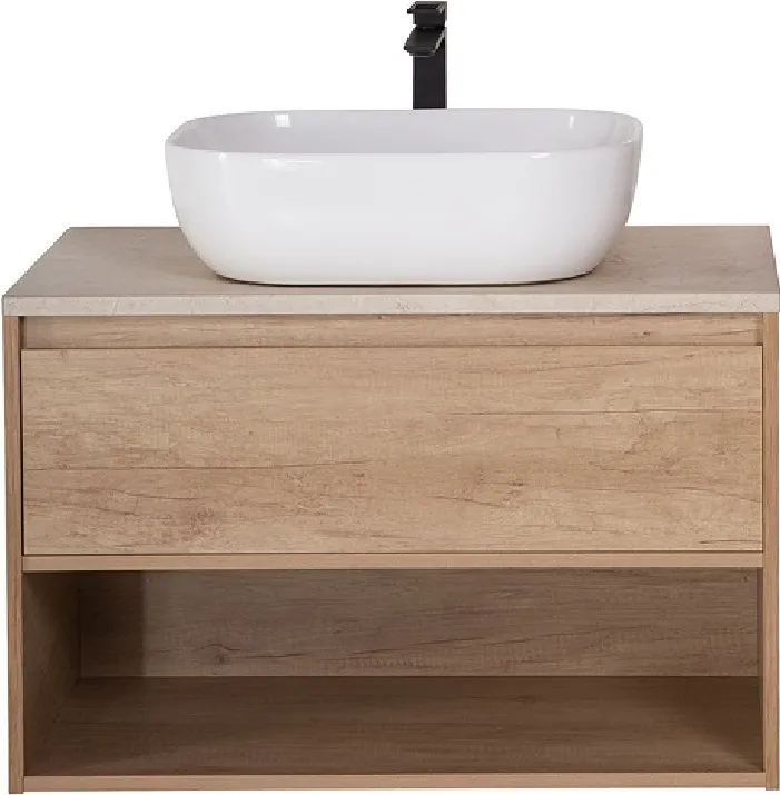 Тумба-умывальник подвесная BelBagno KRAFT 80 Rovere Nebrasca Nature KRAFT-800-2C-SO-RNN+, 1