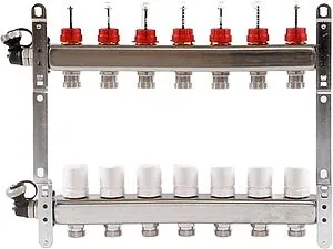 Группа коллекторная с расходомерами 7 отводов 1"в/в x ¾"ек Uni-fitt 450I4307 Группа коллекторная с расходомерами 7 отводов 1"в/в x ¾"ек Uni-fitt 450I4307, 4