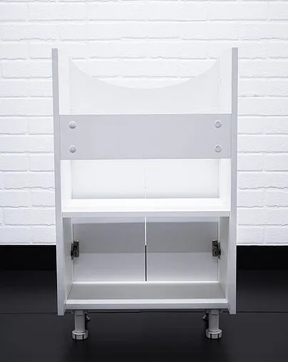 Тумба под умывальник напольный Айсберг Волна 50 белый DA1012T