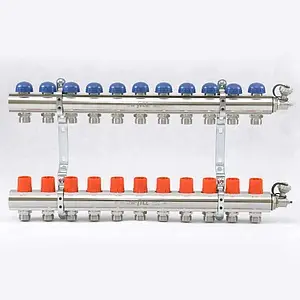 Группа коллекторная без расходомеров 11 отводов 1&quot;в/в x ¾&quot;ек Uni-fitt 441E4311, 1