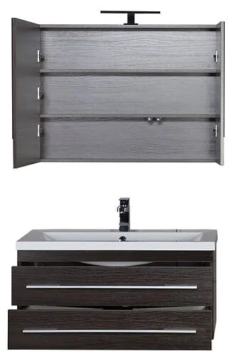 Шкаф-зеркало Aquanet Нота 90 L венге 00159110 Шкаф-зеркало Aquanet Нота 90 L венге 00159110