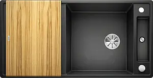 Мойка кухонная Blanco Axia III 6 S 100 (доска ясень) антрацит 523500 Мойка кухонная Blanco Axia III 6 S 100 (доска ясень) антрацит 523500, 1