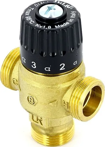 Трехходовой термостатический смесительный клапан ¾&quot; +30...+65°С Kvs 1.8 Uni-Fitt 353G2230