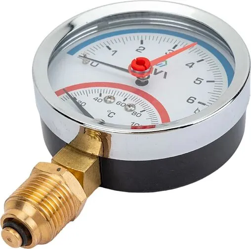 Термоманометр радиальный MVI 80мм 6 бар 120°С ½&quot; RTM.80.12006.04