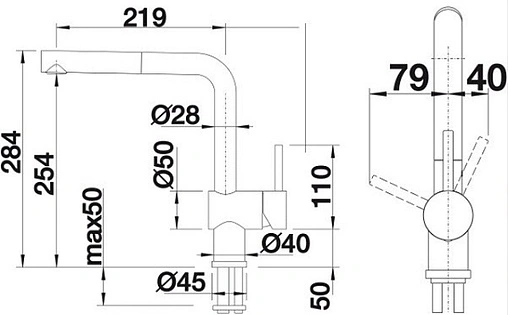 Смеситель для кухни с выдвижным изливом Blanco Linus-S satin gold 526684