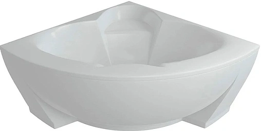 Ванна акриловая Aquatek Поларис-2 155х155 с фронтальной панелью, с каркасом (вклеенный) POL2-0000041