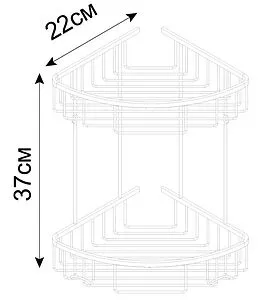 Полка Fixsen Hotel хром FX-31051-2, 2