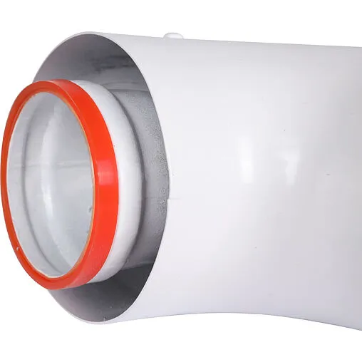 Колено стартовое коаксиальное Ø 60/100мм (алюм.) Rommer RCA-6010-240190