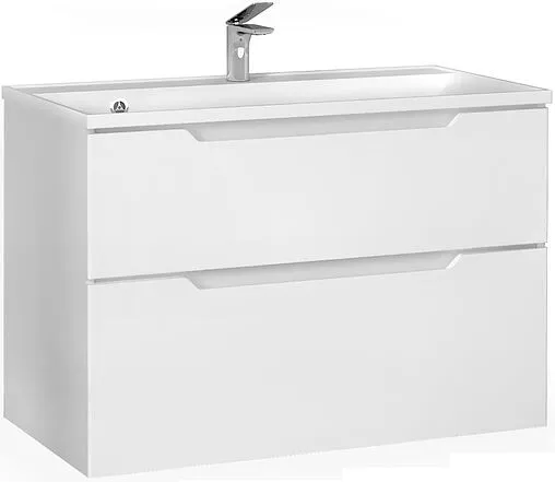 Тумба под умывальник подвесная Raval Wector 90 белый Wct.01.90/P/W/MD