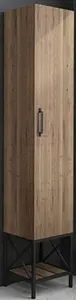 Шкаф-пенал напольный Comforty Бредфорд 40 дуб тёмный 00004148004CF Шкаф-пенал напольный Comforty Бредфорд 40 дуб тёмный 00004148004CF, 1