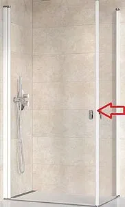 Душевая дверь 900мм прозрачное стекло Ravak Chrome CRV1-90 1QV70101Z1, 1