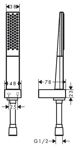 Душевой набор Hansgrohe Rainfinity 100 1jet 160см хром/графит 26856000