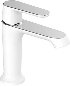 Смеситель для раковины SMARTsant Афалина белый/хром SM233506AW Смеситель для раковины SMARTsant Афалина белый/хром SM233506AW, 1