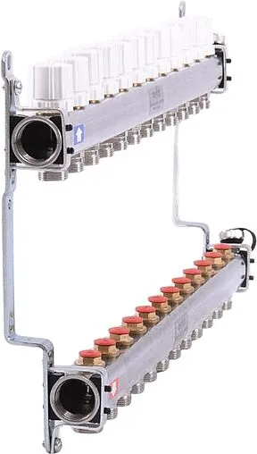 Группа коллекторная распределительная 12 отводов 1&quot;в/в x ¾&quot;ек Uni-fitt 451I4312