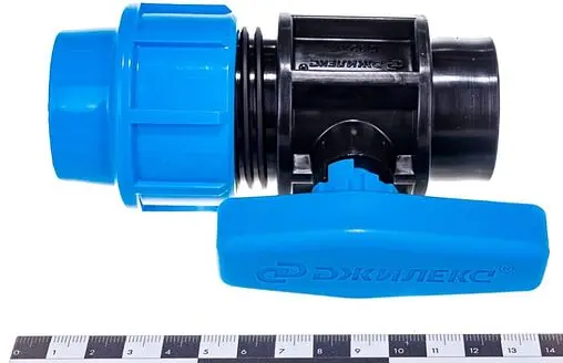 Кран шаровый с переходом на пнд трубу 32мм x 1&quot;в Джилекс 9370